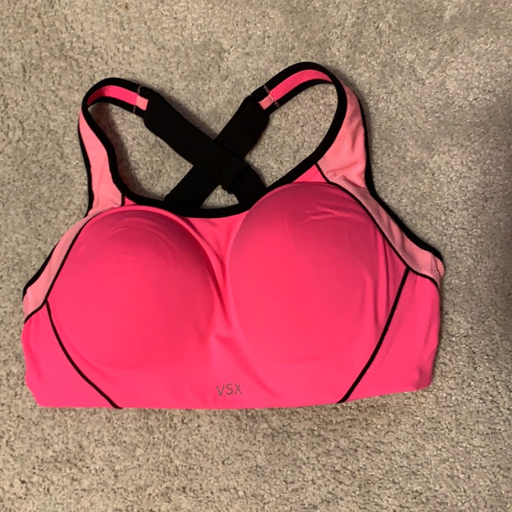 Pink Victoria Secret sport bra, 34C